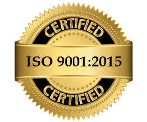 ISO 9001 certified
