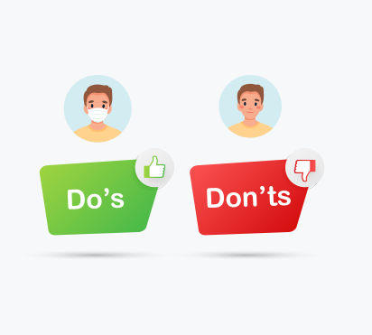 Do’s and Don’ts of wearing a Facemasks